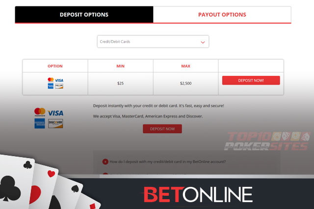 BetOnline Poker Banking