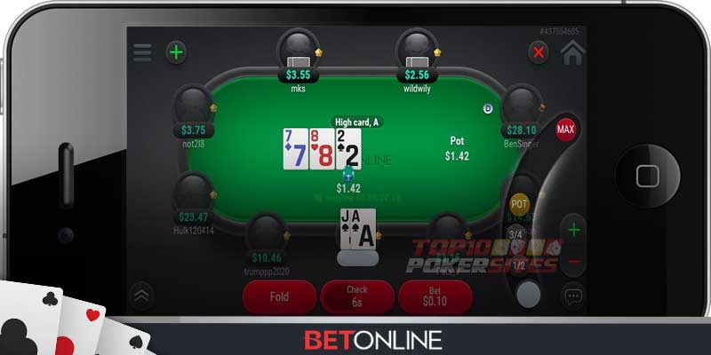 BetOnline Poker мобильный